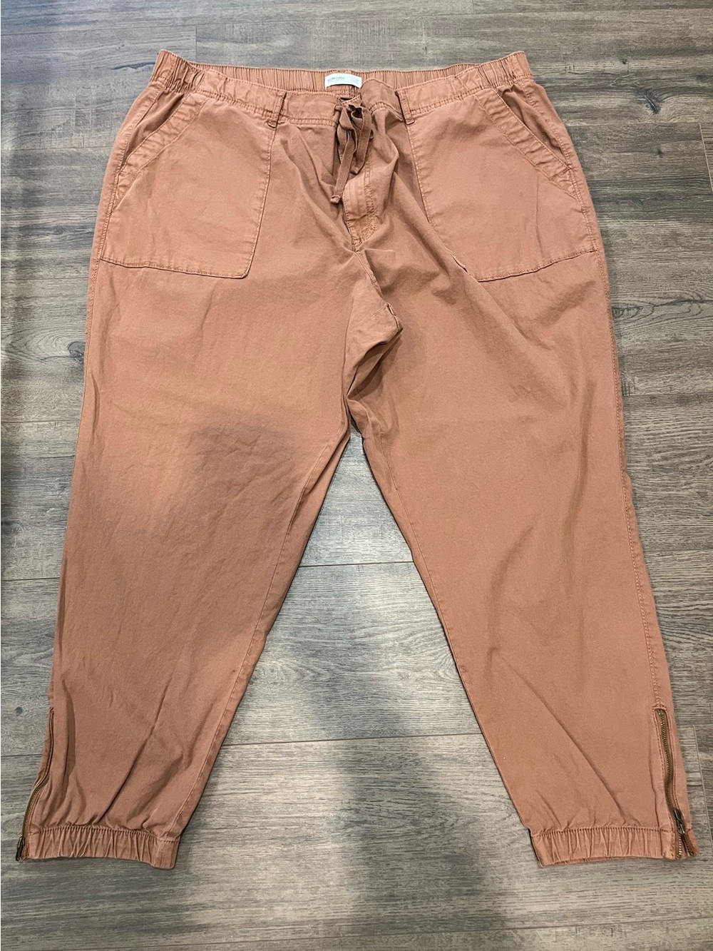 Men's Rust Drawstring Jogger Pants